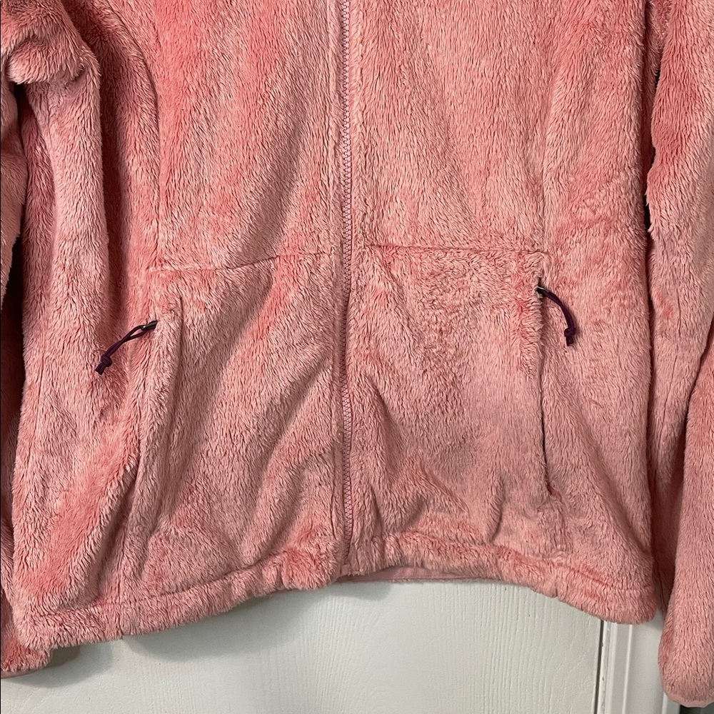 The North Face M Osito Bubble Gum Pink Fuzzy Fleece Jacket Size Medium Women - Picture 7 of 10